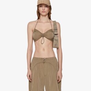MISBHV Khaki Drawstring Bra